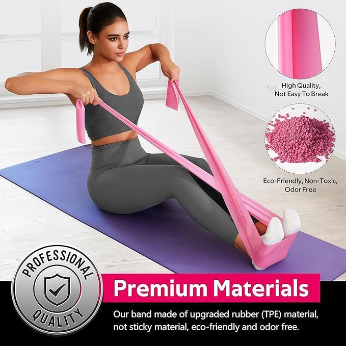 18PCS Resistance Bands Bulk, Non-Latex Physical Therapy Bands, Professional - Image 3