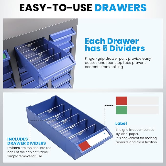 100 Drawers Bolt and Nut Tool Storage Cabinet - Image 6