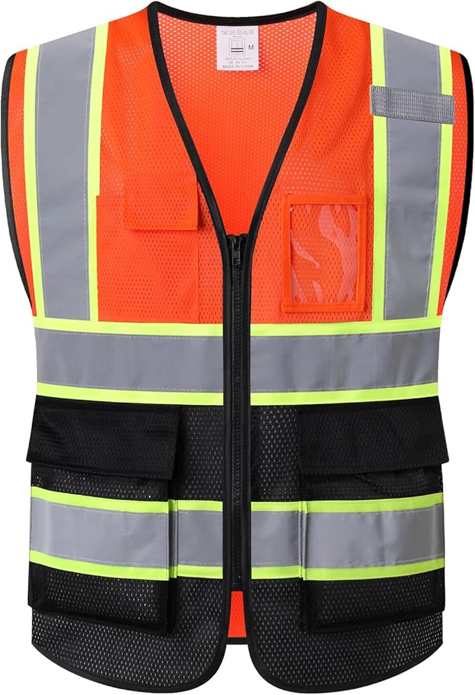 Reflective Mesh Safety Vest for Men Women by Ekkosafety