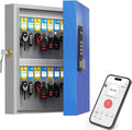 WeHere 32 Key Lock Box Wall Mount, APP Bluetooth/OTP/Wi-Fi/Fixed Code/Key Unlock by WeHereSmartBoxLock
