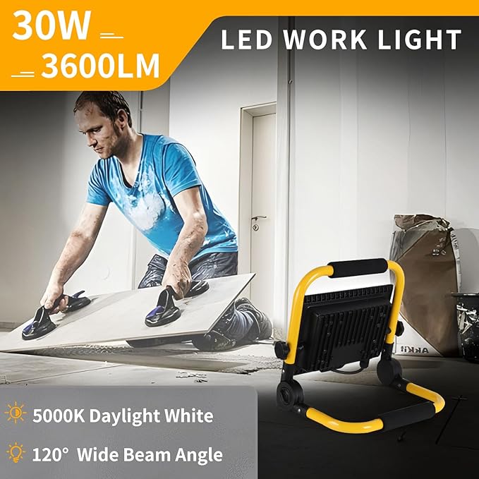 30 Watts LED Work Light, 3600 Lumens Outdoor Flood Light - Image 3