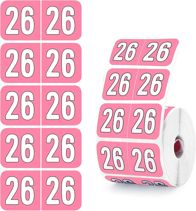 500 Pcs 2026 Year Stickers, Waterproof File Folder Labels, Self-Adhesive by Unknown