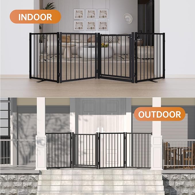 Full Metal Freestanding Dog Gate - Image 7