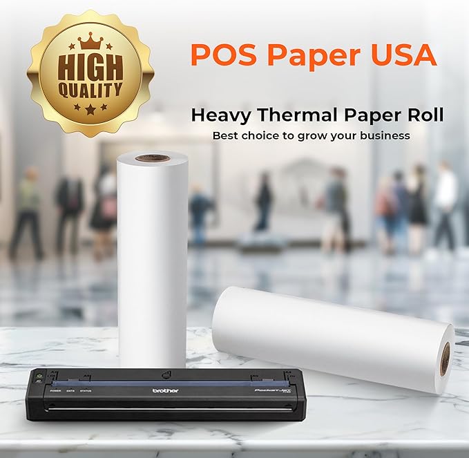 8 1/2" x 100' Heavy Thermal Paper - Image 4