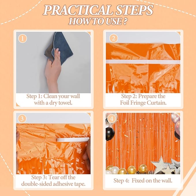 3 Pack Foil Fringe Backdrop - Image 2