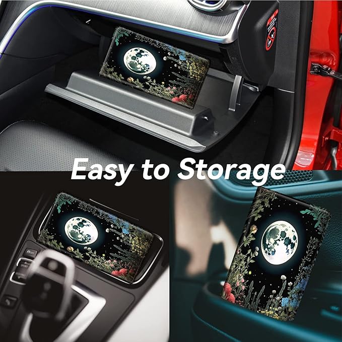 Car Registration and Insurance Holder, Leather Car Glove Box Organizer - Image 4