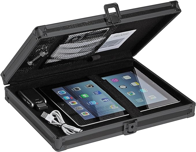 Vaultz Locking Storage Clipboard, 2.15 x 12.75 x 9.75 Inches, Tactical Black by Vaultz