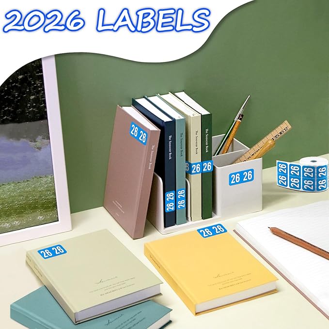 500 Pcs 2026 Year Stickers, Waterproof File Folder Labels, Self-Adhesive - Image 5