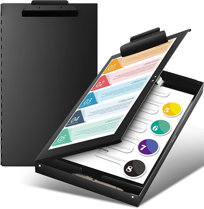 1 Pcs 11 x 17 Inch Aluminum Clipboard by Chivertion