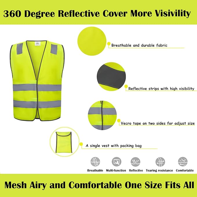 Safety Vests 10 Pack - Image 6