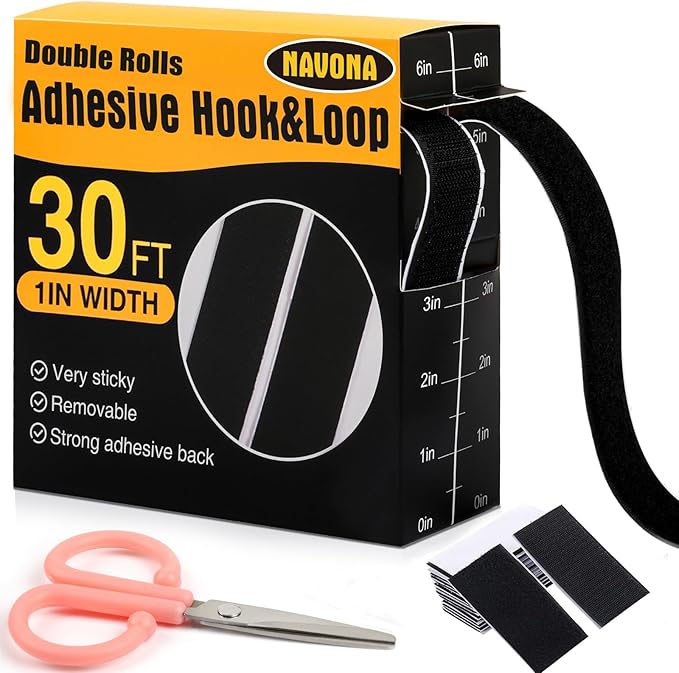 Navona 30Ft x 1 Inch Hook and Loop Strips by Unknown