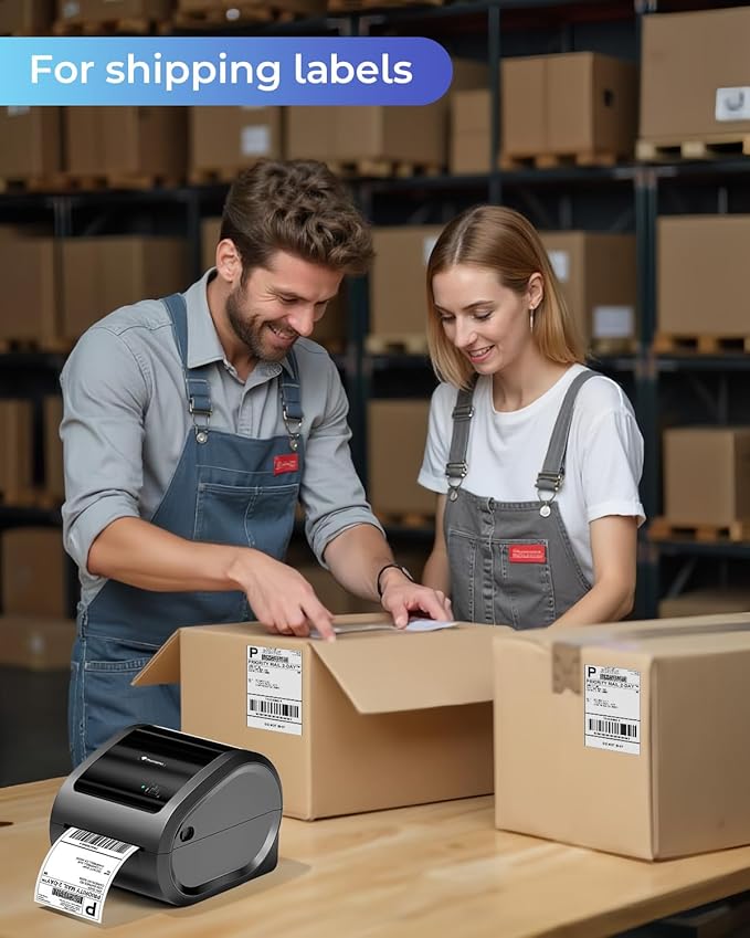 Phomemo Ethernet Thermal Label Printer 4x6, 300DPI Wireless Thermal Printers - Image 5