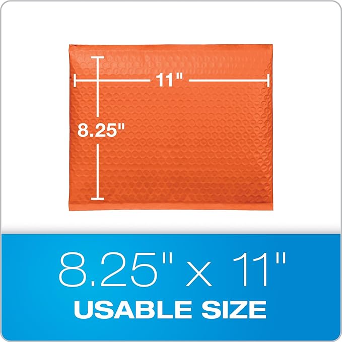Quality Park Bubble Mailers, 8.5 x 11 Inch, Padded Envelopes, Shipping Envelopes - Image 6