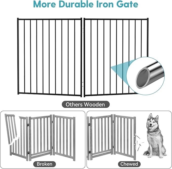No Pawblems Free Standing Dog Gate - Image 3