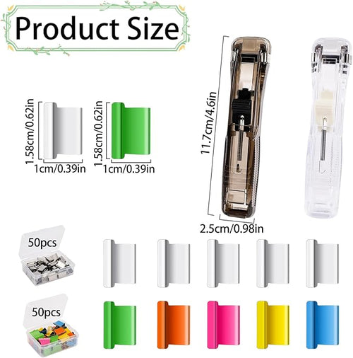 2 Pcs Clam Clip Dispensers Recyclable Handheld Paper Clip Dispenser - Image 2