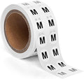 1000pcs Letter M Stickers, 0.5" Letter Sticker Dot Labels by SutterSigns