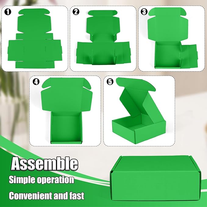 Small Shipping Boxes, 50 Pack Cardboard Box Corrugated Mailer Boxes Small - Image 4