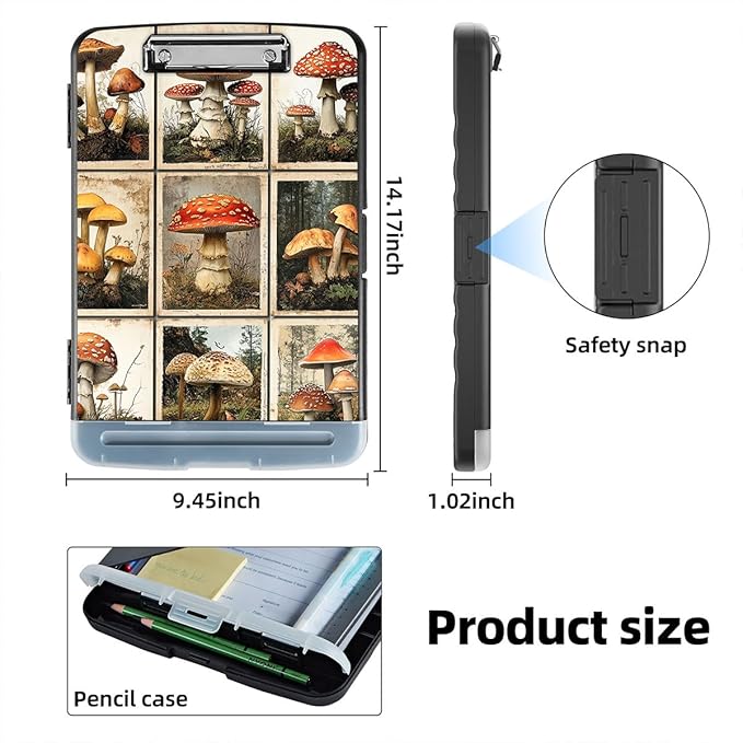 Clipboard with Storage Box & Pen Holder, Heavy Duty Clip Boards 8.5x11 - Image 2