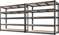 REIBII 48" W Garage Shelving Heavy Duty, 3000LBS Storage Shelves, 5-Tier by REIBII
