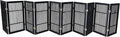 Pet Dog Gate Strong and Durable Freestanding Folding Acacia Hardwood Portable by Urnporium