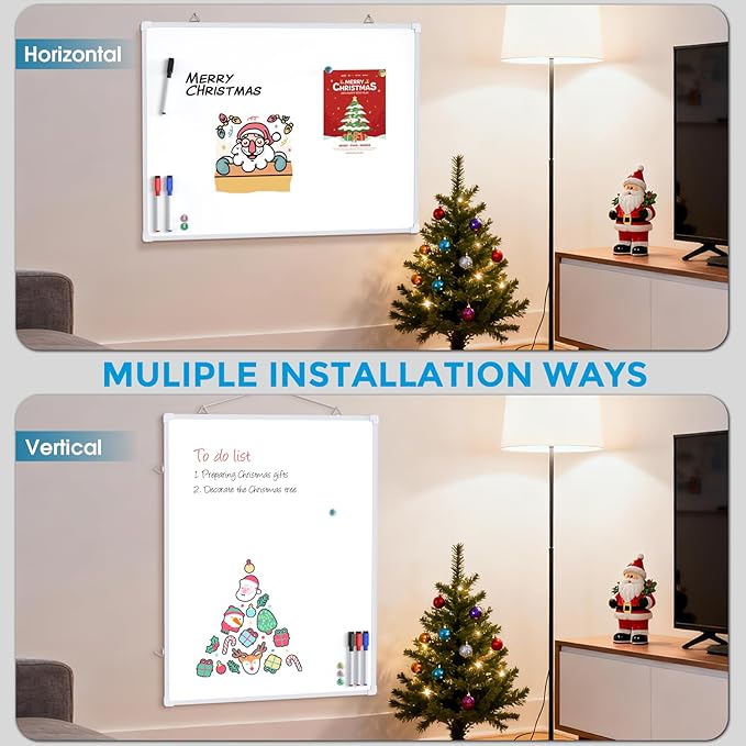 MaxGear White Board for Wall, Magnetic White Board Hanging Whiteboard for Home - Image 4
