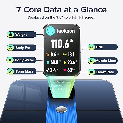 RunStar Scale for Body Weight, Precision Digital Bathroom Smart Scale - Image 2