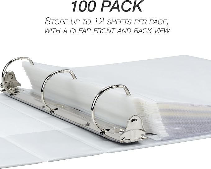 Samsill 100 Pack Sheet Protectors, 8.5x11 Inch Page Protectors - Image 9