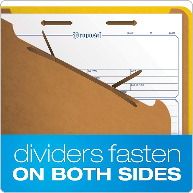 Pendaflex Classification Folders, 2 Dividers, Letter Size - Image 4