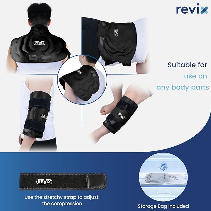 REVIX 20'' XXXL Reusable Ice Knee Wrap - Image 4