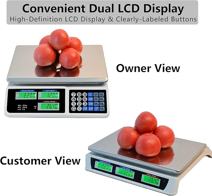 C-CHAIN 88LB Digital Price Scale Electronic Price Computing Scale LCD Digital - Image 7