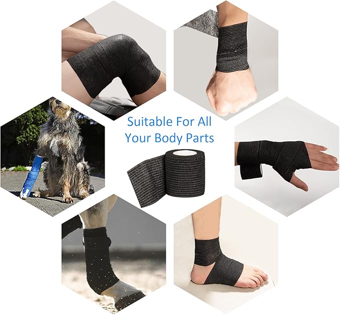 12 Pack Self Adhesive Bandage Wrap 2 Inches x 5 Yards Elastic Bandage Wrap Self - Image 7