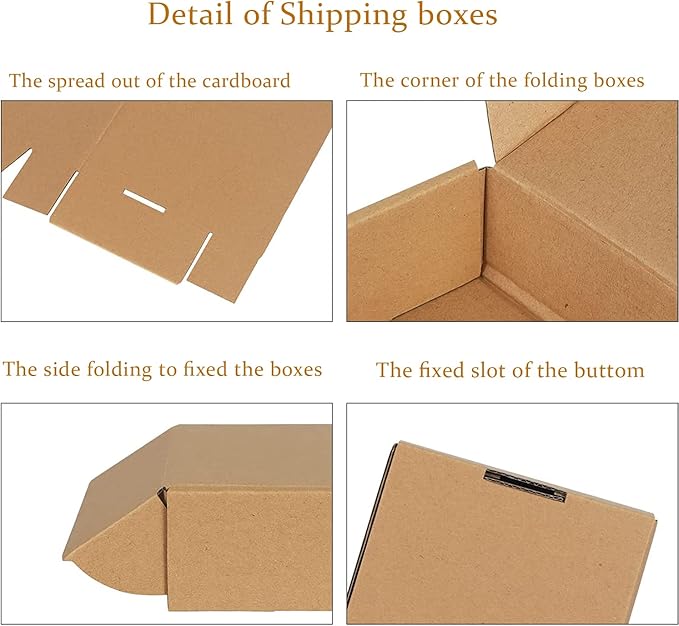 Trwcrt Shipping Boxes 6x4x3 Set of 20, Corrugated Cardboard Box - Image 7