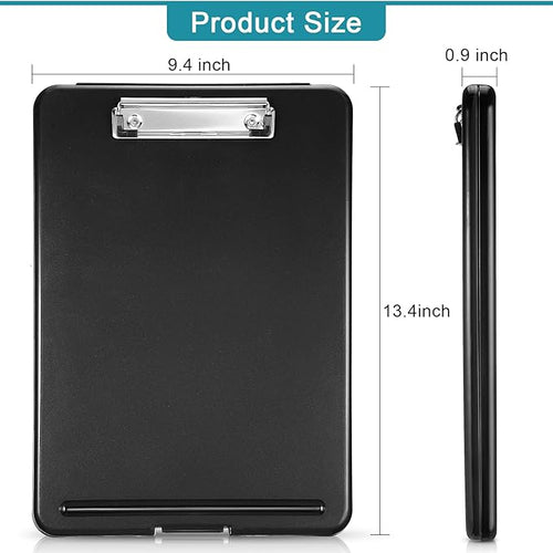 10 Pieces Clipboard with Storage Plastic Storage Clipboard Nursing Clip Board - Image 2