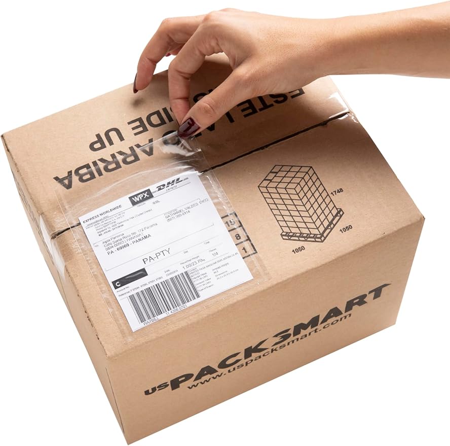 100 Units, 4.5"x5.5" Clear Packing List Shipping Pouches – Heavy Duty - Image 9