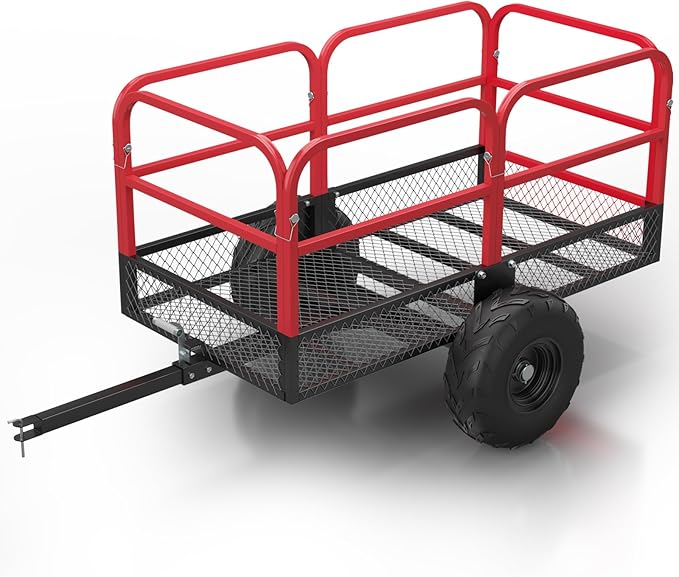 GAOMON Heavy Duty Utility Cart Cargo Trailer, 1700 Lbs 15 Cubic Feet, Yard by GAOMON