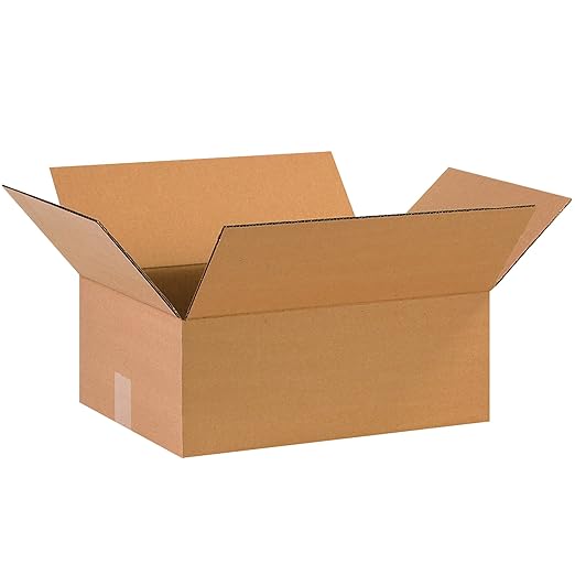 TAPE LOGIC 16 x 12 x 6 Corrugated Cardboard Boxes, Flat 16"L x 12"W x 6"H by TapeLogic