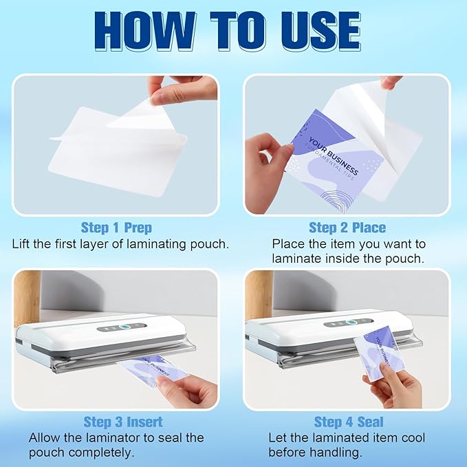 200 Pack 5mil 3.14''*3.93" Thermal Laminating Pouches Badge Laminate Pouches - Image 4
