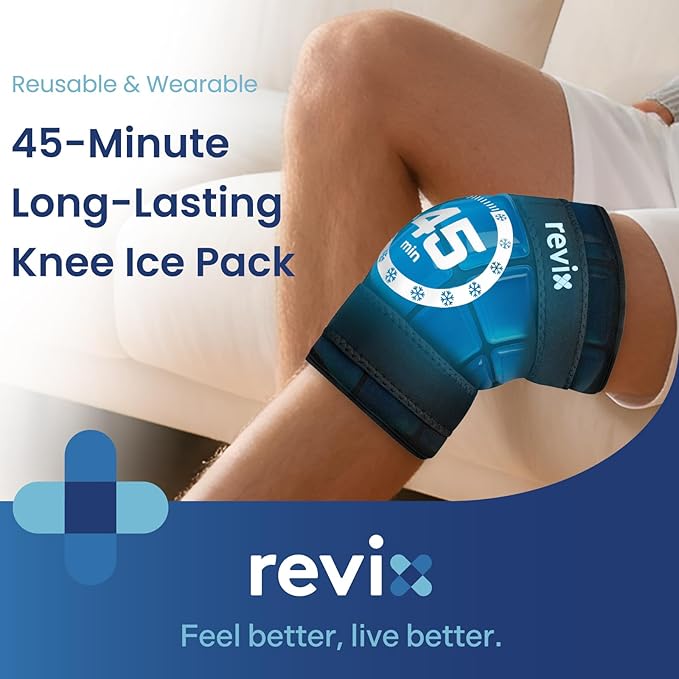 REVIX Knee Ice Pack Wrap, 45-Minute Long-Lasting Ice Pack - Image 2
