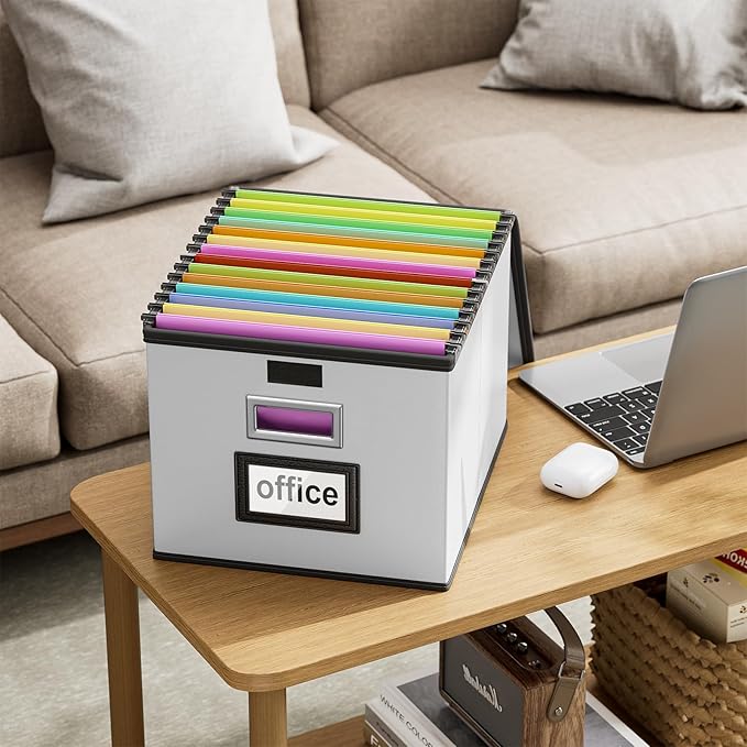 Huolewa Portable Leather File Organizer Boxes - Image 8