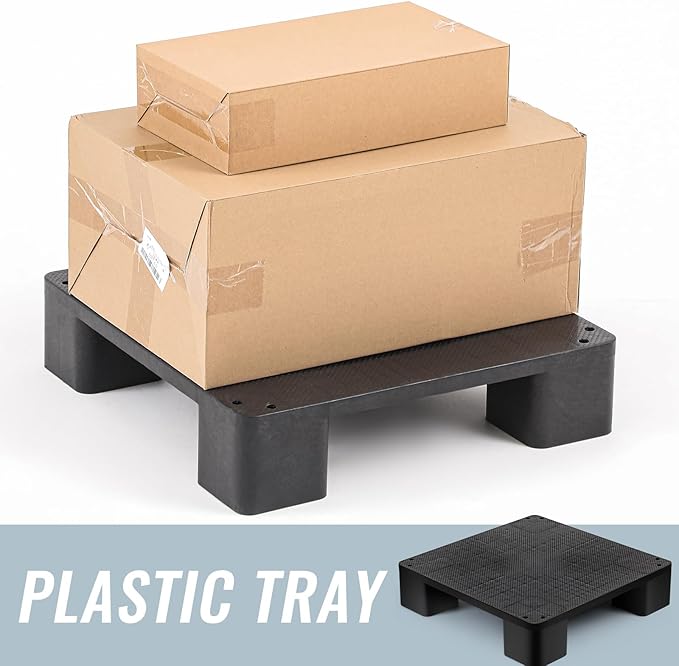 2 Pcs Plastic Pallet for Basement Storage Easy Stack Lightweight Floor Pallet - Image 5