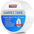 YYXLIFE Double Sided Carpet Tape, 2Inch x 20 Yards, by YYXLIFE
