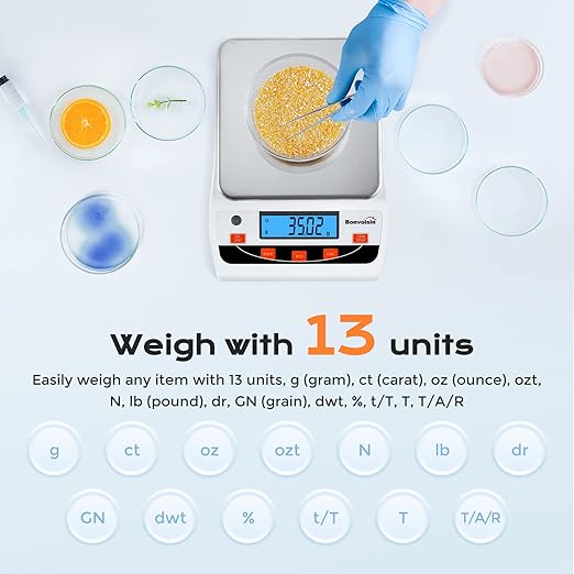 Bonvoisin Lab Scale 5000g/0.01g High Precision Laboratory Scientific Scale 0.01 - Image 4