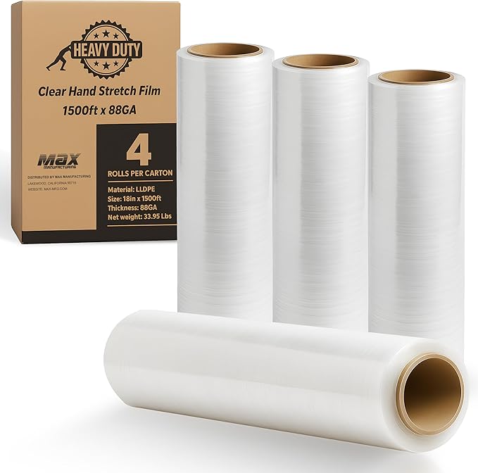 Heavy Duty 18" Shrink Wrap Roll – Clear Stretch Wrap by Unknown