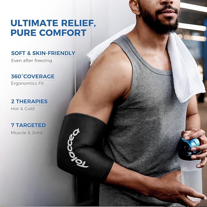 Tolaccea Hot & Cold Therapy Flexible Ice Packs Cold Therapy Compression Sleeve - Image 3