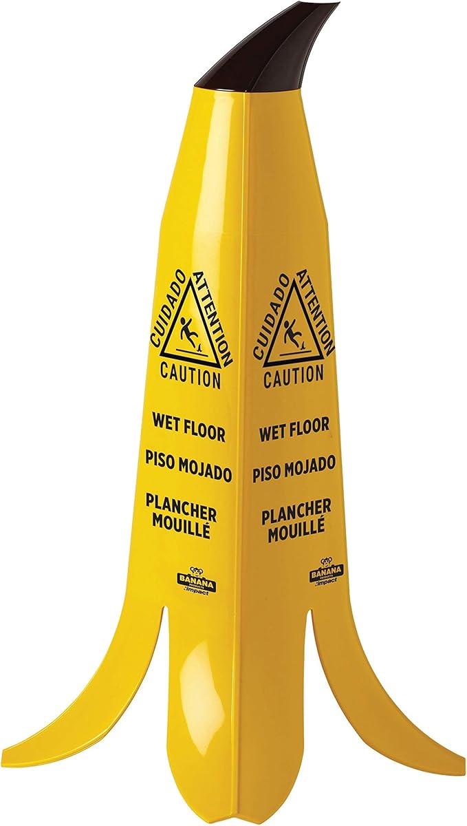 Banana Cone® Safety Sign, 2FT Height, CAUTION WET FLOOR by Unknown