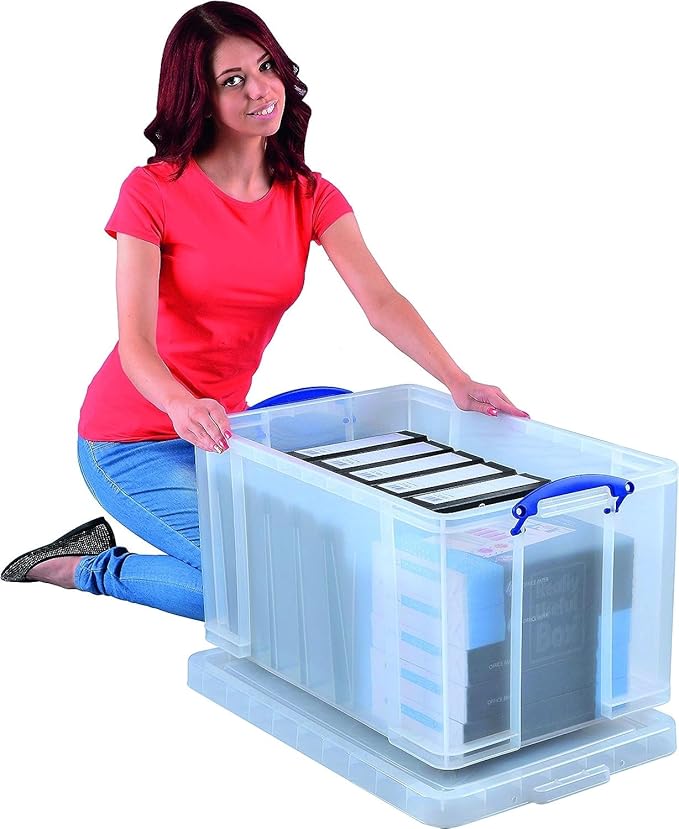 Really Useful Box 84 Liter Plastic Stackable Storage Container - Image 2