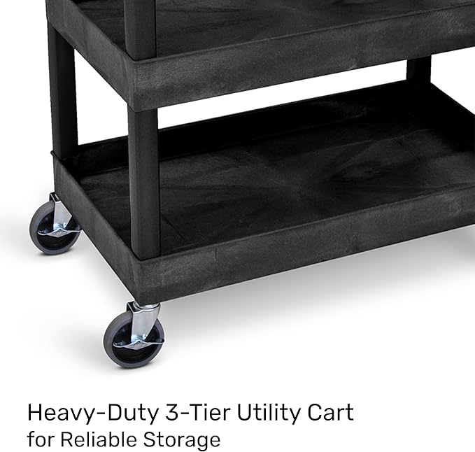 Tubstr 3-Tier Rolling Utility Cart - Image 2