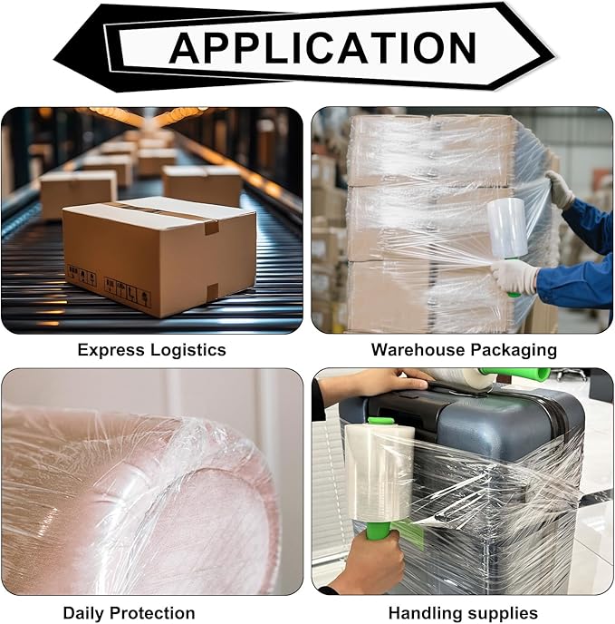 ROSEUP Clear Stretch Wrap Film 5" x 1000ft Roll - Image 6