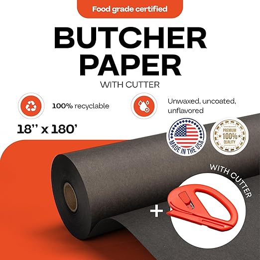Black Butcher Paper 18" x 2160" - Image 2