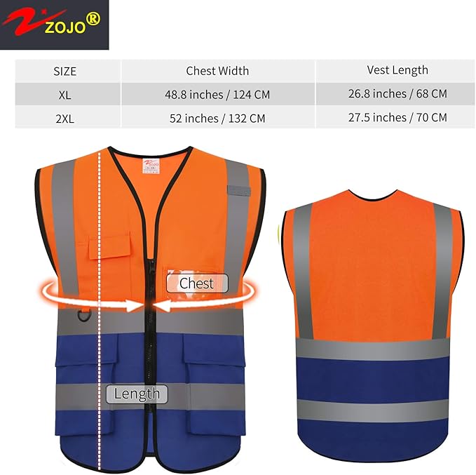 zojo High Visibility Safety Vests - Image 2